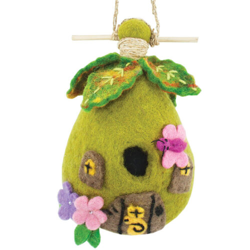 fairy house - felted bird houses - handcrafted gifts at jabberwock inn