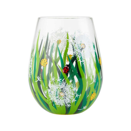 Dandelion Stemless Wine Glass by Lolita