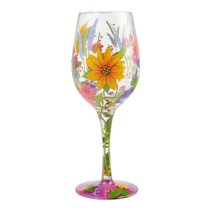 Wine in the Garden Wine Glass by Lolita