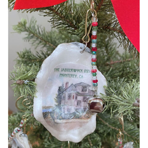 shell christmas tree ornament