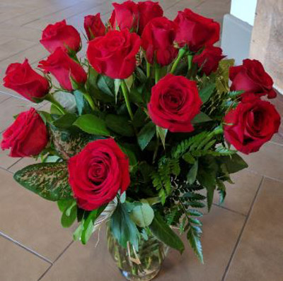 Two Dozen Red Long-stemmed Roses
