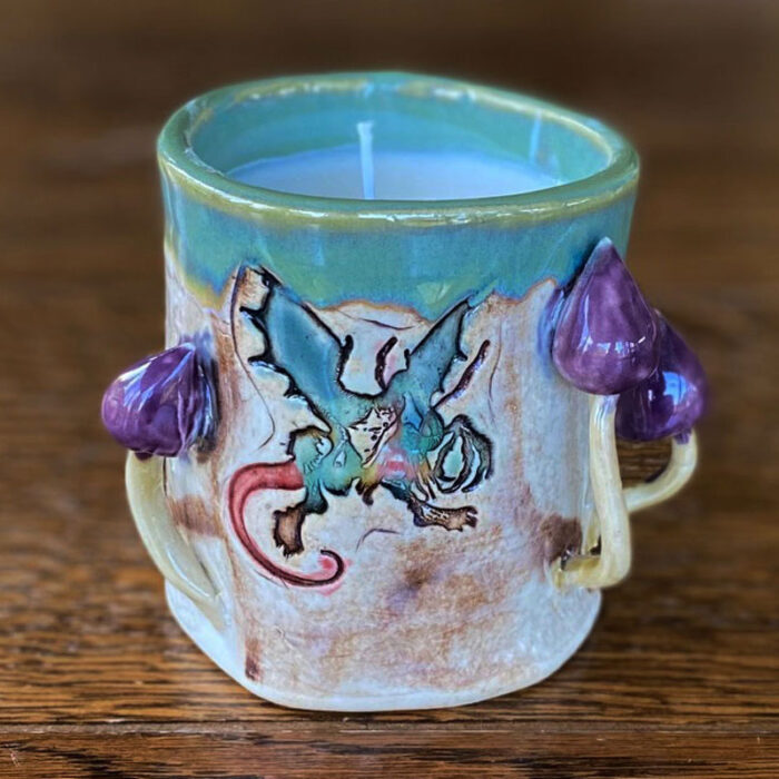 Jabberwocky Mug & Candles by Tina Button