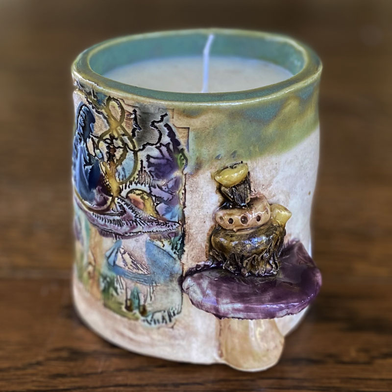 Advice from a Caterpillar Candle by Tina Button