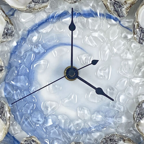 oysters on the half shell wall clock